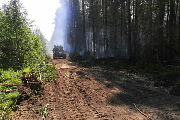 К тушению лесных пожаров на севере Свердловской области подключился ГУФСИН - Фото 1
