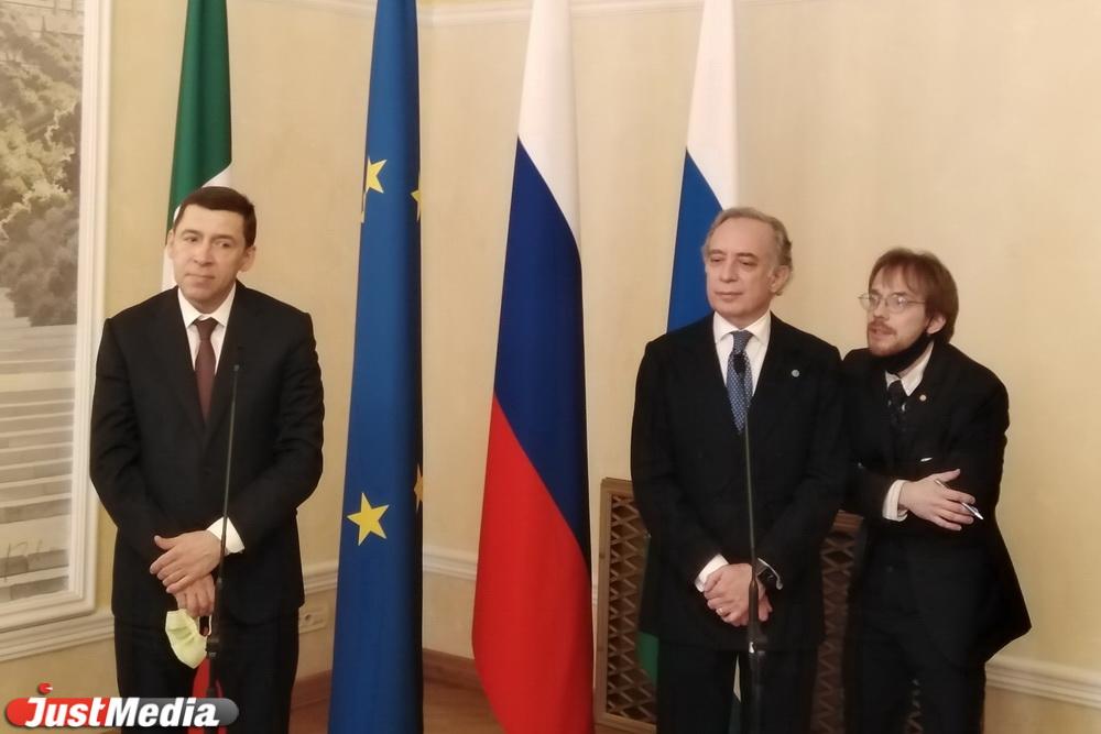 Евгений Куйвашев встретился с послом Италии в РФ - Фото 1