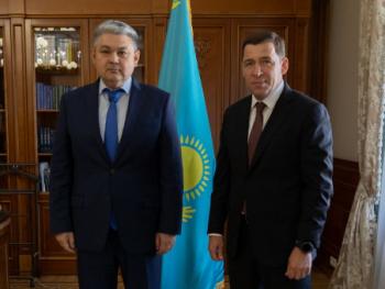 Евгений Куйвашев встретился с чрезвычайным и полномочным послом республики Казахстан - Фото 1