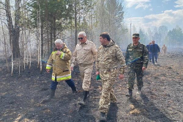 Алексей Шмыков проверил пожар под Березовским - Фото 1