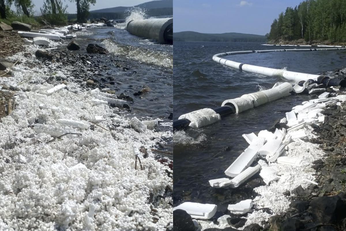В Нижнем Тагиле питьевой водоём засыпало пенопластовой крошкой - Фото 1