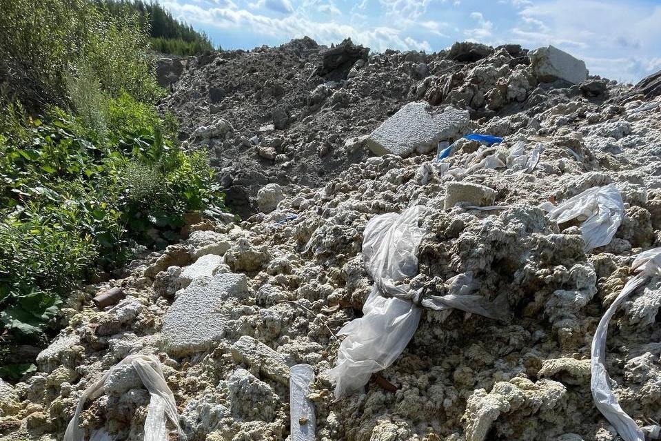 Свердловское Минприроды потребовало от подрядчиков строительной компании очистить нелегальную свалку стройотходов - Фото 1