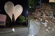 КНДР отправила в Южную Корею 150 воздушных шаров с мусором и навозом