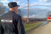 Причиной пожара, уничтожившего 10 домов в Березовке, могла стать банка