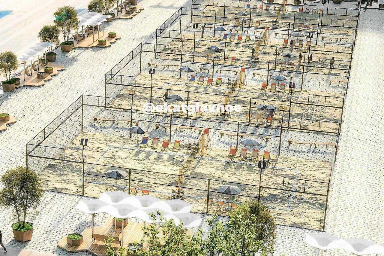 На площади 1905 года вместо парковки предлагают сделать пляж - Фото 1