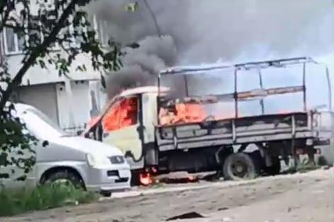 На Новой Сортировке сгорела «Газель» - Фото 1