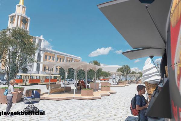 Площадь1905 года избавится от парковки и станет зеленой уже в июле - Фото 1