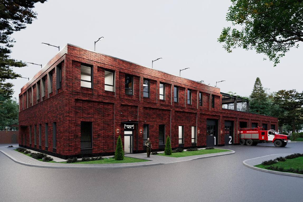 В Курганово начали строить новое пожарное депо на шесть спецмашин - Фото 1