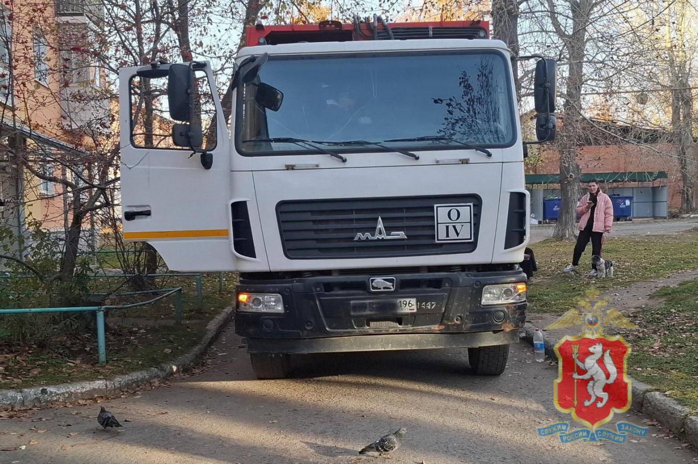 В Краснотурьинске во дворе дома мусоровоз сбил 89-летнюю бабушку - Фото 1