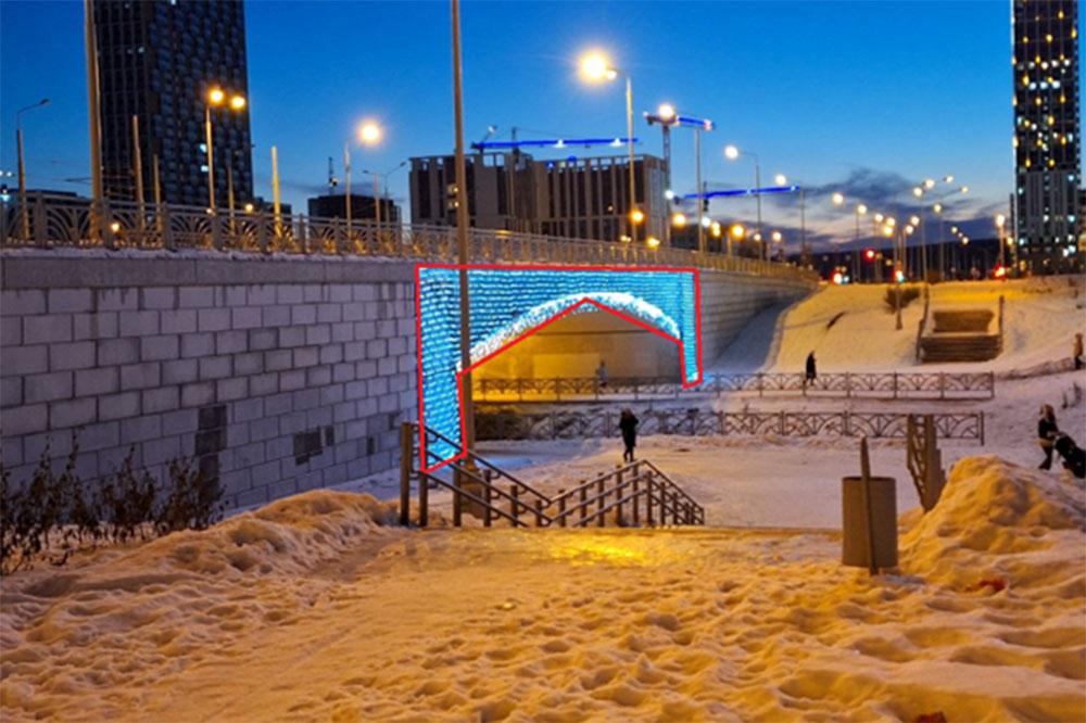 В Екатеринбурге на мосту на Вильгельма де Генина появится новогодняя подсветка - Фото 1