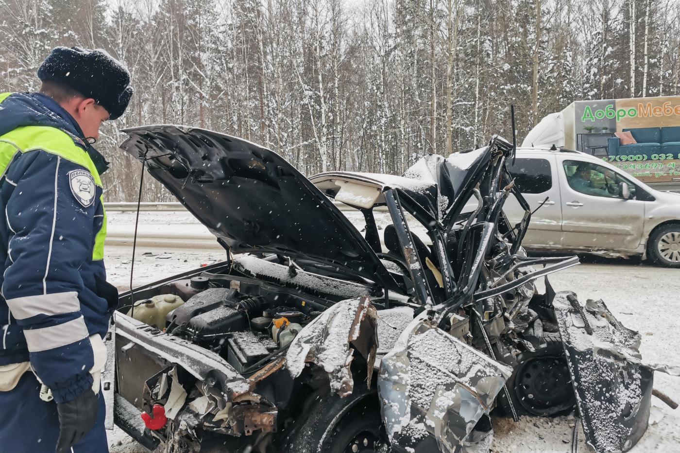 Под Березовским, залетев под встречную «Газель», погиб водитель-новичок «четырнадцатой» - Фото 1