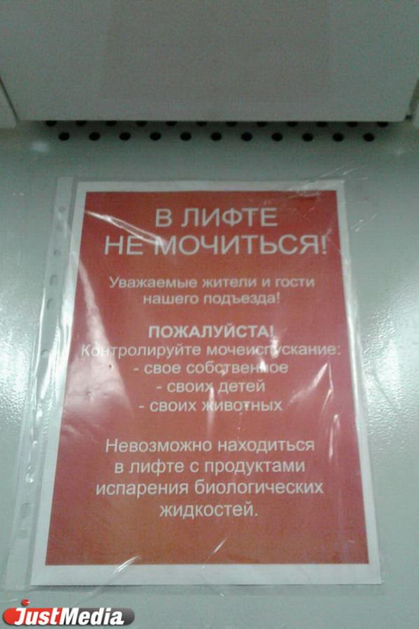 «Пожалуйста, контролируйте мочеиспускание». Неизвестные превратили новенький лифт в доме на Гражданской в общественный туалет - Фото 2