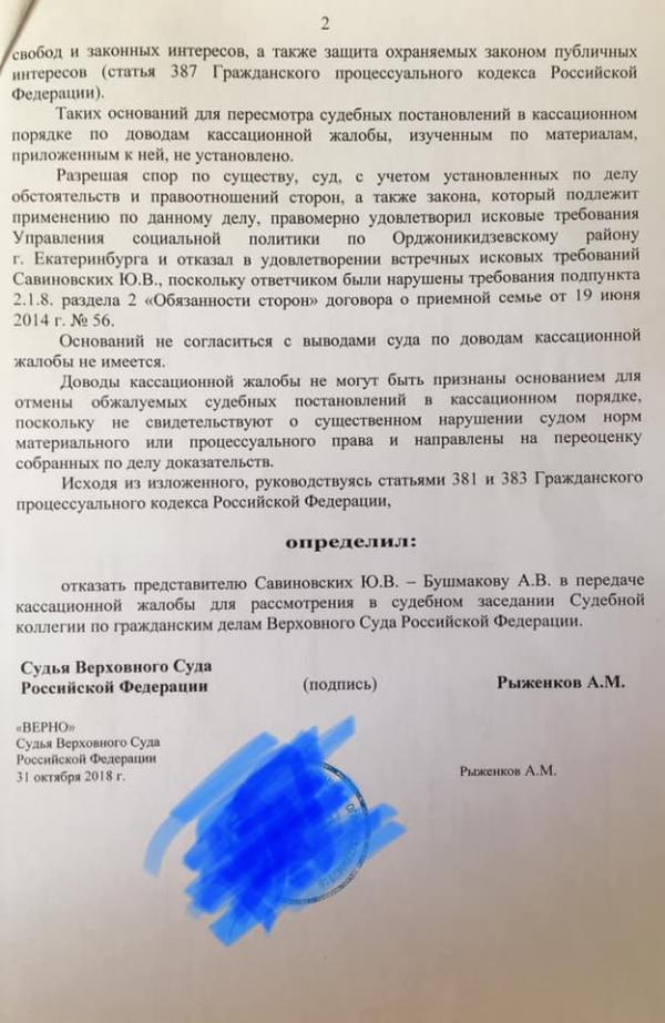 Верховный суд не стал разбираться в деле Савиновских, у которой отняли двух детей - Фото 3
