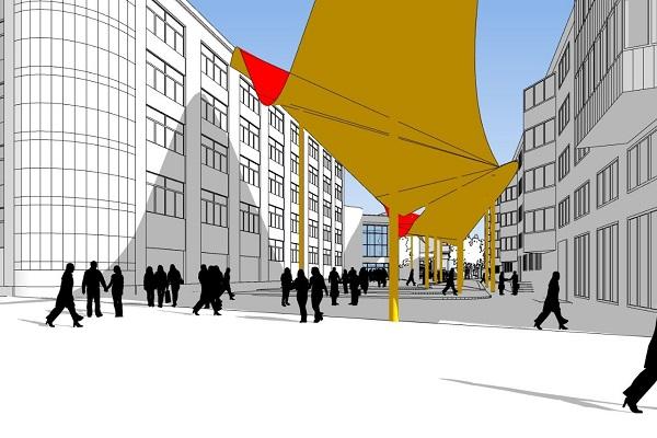 В Екатеринбурге на Толмачева появятся красно-золотой навес, парклеты и уличная мебель - Фото 2