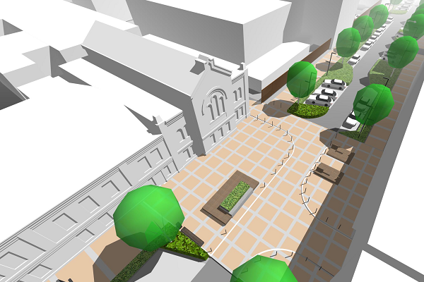 В Екатеринбурге на Толмачева появятся красно-золотой навес, парклеты и уличная мебель - Фото 3