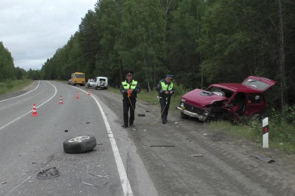 На Серовском тракте в лобовом столкновении «Нивы» и Hyundai пострадали три человека - Фото 2