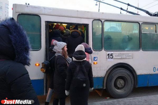 Екатеринбуржцы пожаловались на дефицит транспорта в морозы - Фото 4