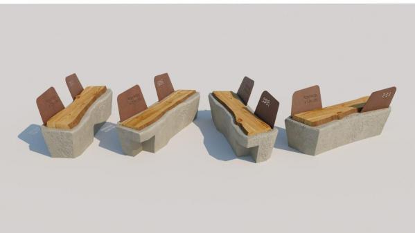 Архитекторы показали, как могут выглядеть новые скамейки и урны в Шарташском парке - Фото 4