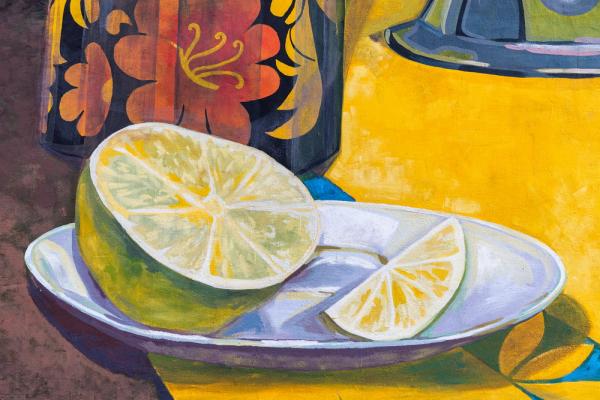 Стену техподстанции на ВИЗе украсил яркий натюрморт с чайником и лимоном - Фото 4
