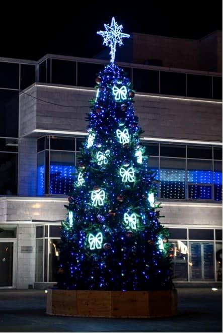 В Екатеринбурге перед входом в ТЮЗ установят 8-метровую елку с синими гирляндами - Фото 2