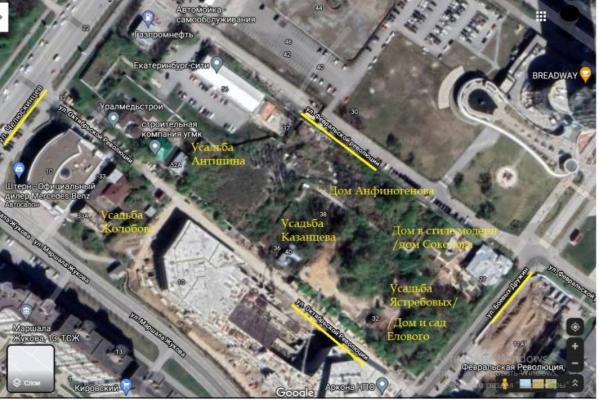 «Мирные жители» предлагают изменить план застройки «Екатеринбург-Сити», сохранить дуб-старожил и создать парк в центре города - Фото 3