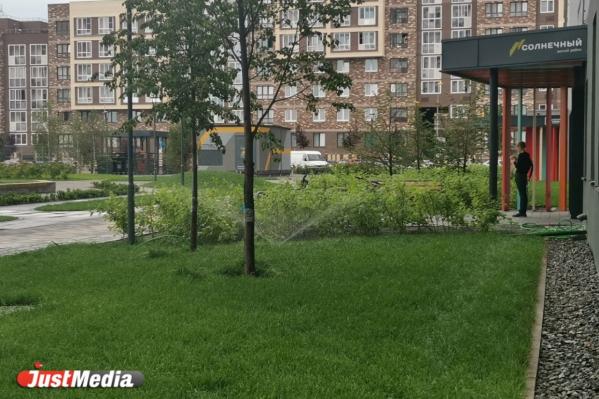 Мэр Екатеринбурга похвалил застройщика «Солнечного» за ландшафтный дизайн, «сухие ноги» и пообещал трамвай - Фото 5