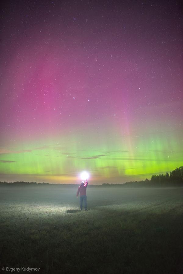 Небо над Свердловской областью озарилось северным сиянием - Фото 4