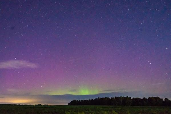 Небо над Свердловской областью озарилось северным сиянием - Фото 7