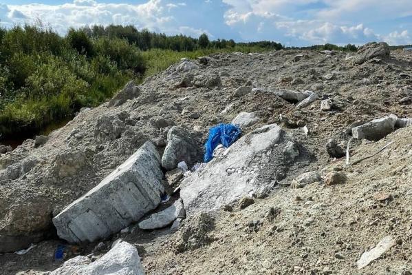 Свердловское Минприроды потребовало от подрядчиков строительной компании очистить нелегальную свалку стройотходов - Фото 2