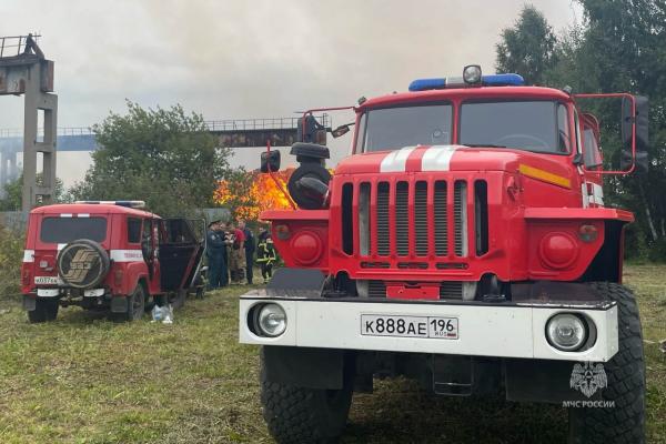 В Бисерти пожарные вторые сутки тушат горящие отходы лесопилки - Фото 2