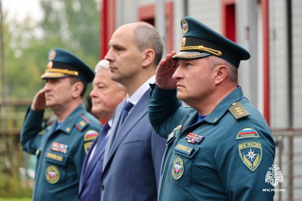 Александр Куренков и Денис Паслер открыли пожарное депо в Шабрах - Фото 2