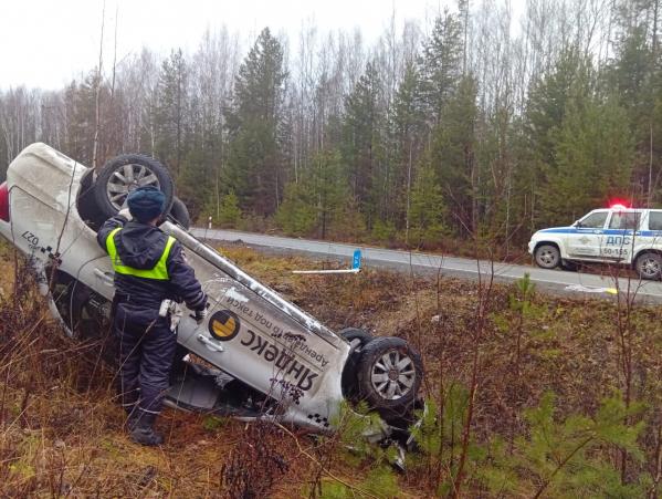 Под Серовом пьяный водитель на арендованном авто улетел с дороги - Фото 3