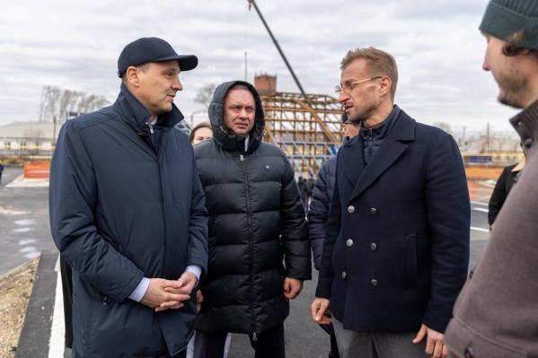 Денис Паслер проверил ход строительства самой большой в регионе трасса для занятий на BMX-велосипедах - Фото 3