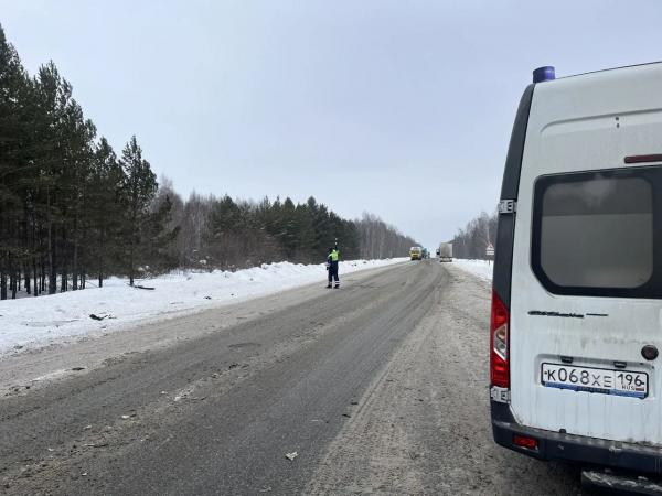 Под Камышловым водитель фуры, столкнувшись с легковушкой, улетел в кювет и перевернулся - Фото 2