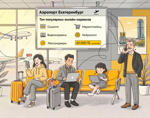 Летом интернет-трафик в аэропорту Екатеринбурга вырос на 52% - Фото 2